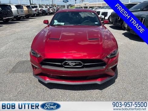 Used 2020 Ford Mustang Premium w/ Carbon Sport Interior Package RWD image 1