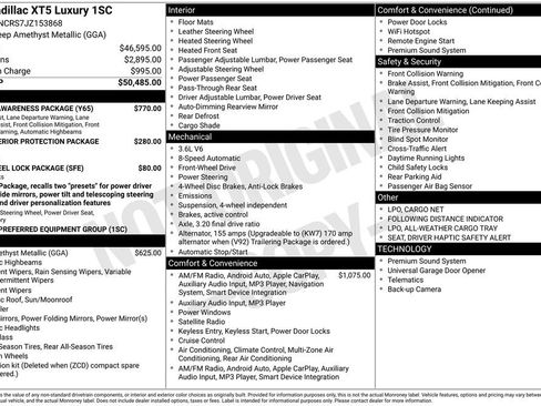 Used 2018 Cadillac XT5 Luxury w/ Driver Awareness Package image 4