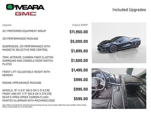 Used 2020 Chevrolet Corvette Stingray Premium Cpe w/ 3LT Preferred Equipment Group image 4