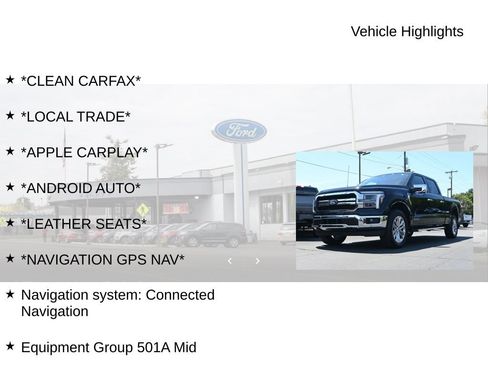 Used 2025 Ford F150 Lariat w/ Equipment Group 501A Mid AWD/4WD image 19
