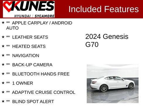 Used 2024 Genesis G70 2.5T image 2