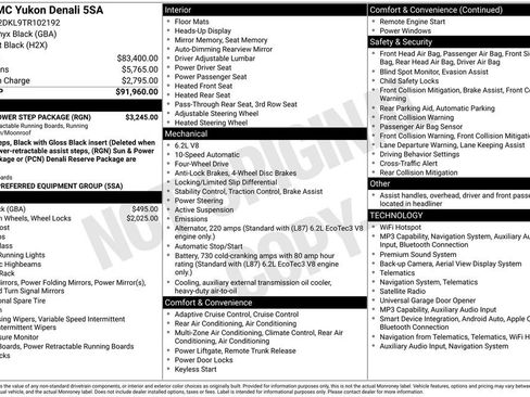 Used 2026 GMC Yukon Denali w/ Sun & Power Step Package AWD/4WD image 33
