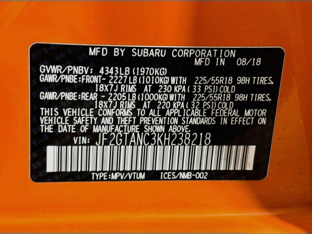 Used 2019 Subaru Crosstrek 2.0i Limited w/ Moonroof Package w/Navigation AWD/4WD image 40
