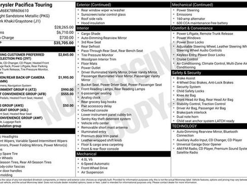 Used 2008 Chrysler Pacifica Touring image 34