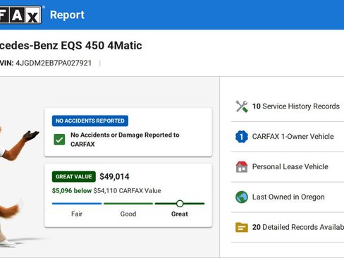 Used 2023 Mercedes-Benz EQS 450+ 4MATIC SUV image 4