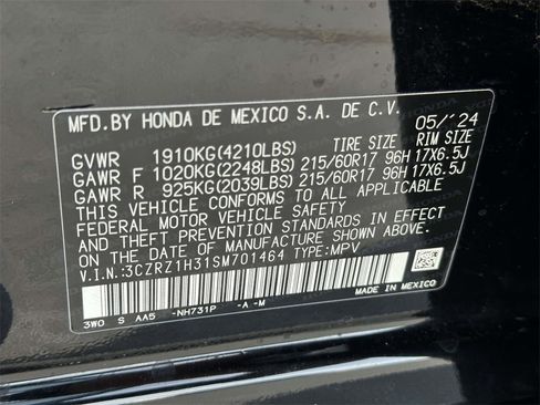 Certified 2025 Honda HR-V LX image 28