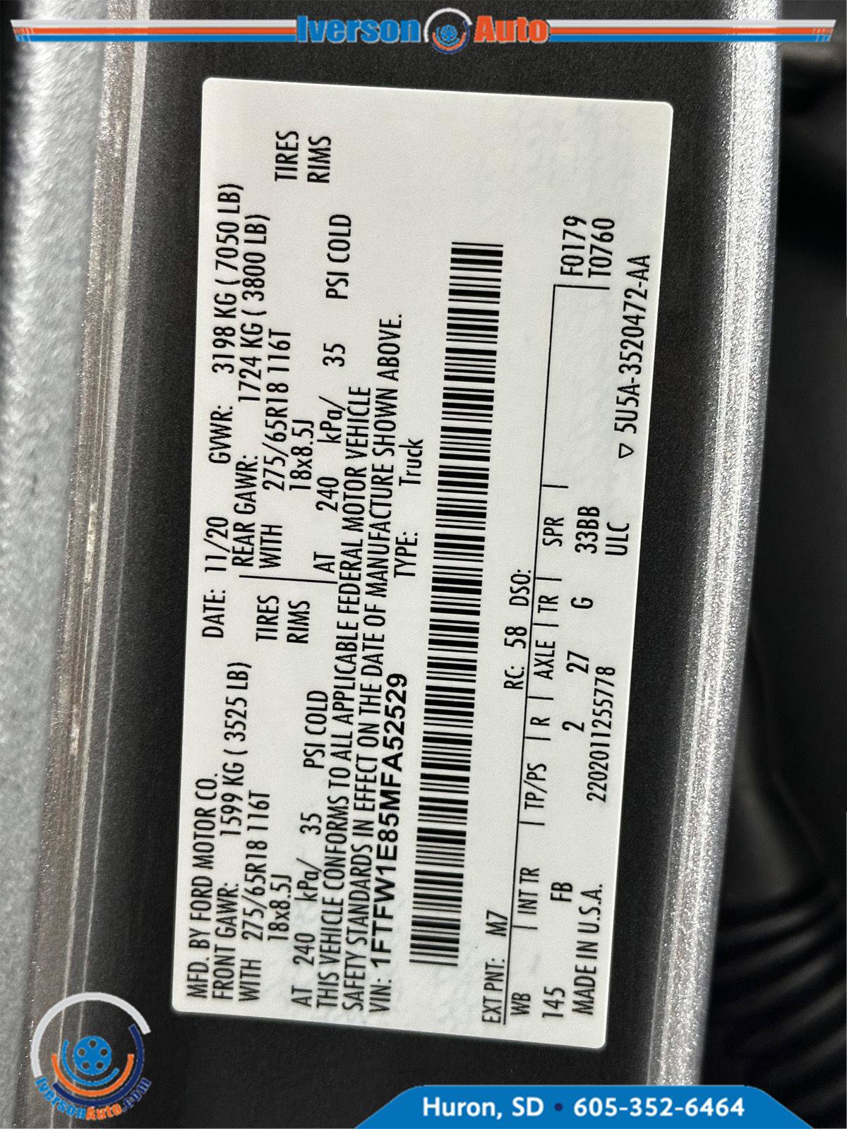 Used 2021 Ford F150 XLT w/ Equipment Group 302A High AWD/4WD image 12