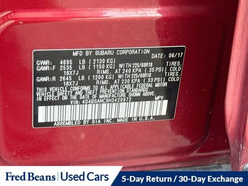 Used 2017 Subaru Outback 2.5i Limited AWD/4WD image 40