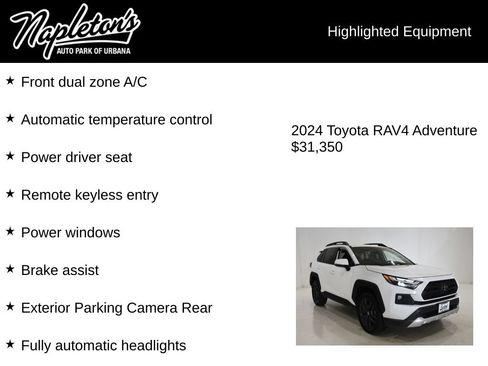 Used 2024 Toyota RAV4 Adventure AWD/4WD image 15