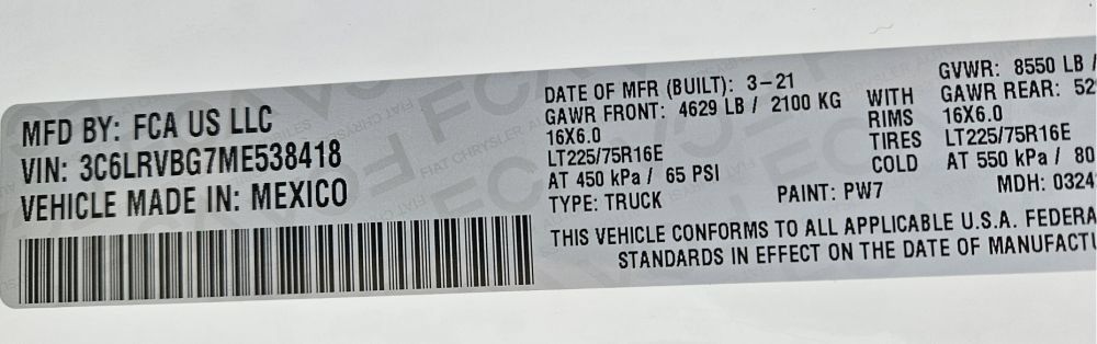 Used 2021 RAM ProMaster 1500 FWD image 20