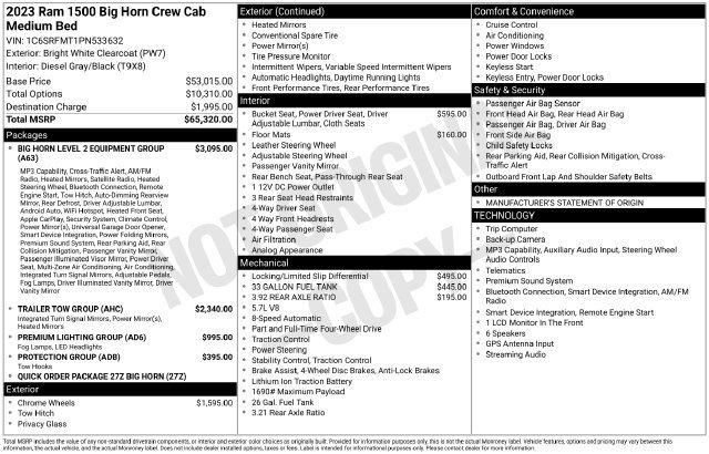 Used 2023 RAM 1500 Big Horn AWD/4WD image 27