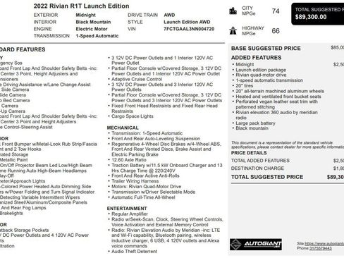 Used 2022 Rivian R1T Launch Edition image 3