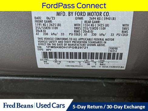 Certified 2023 Ford Explorer XLT w/ Equipment Group 202A AWD/4WD image 38