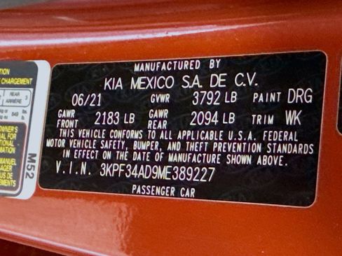 Used 2021 Kia Forte GT-Line w/ GT-Line Premium Package FWD image 40