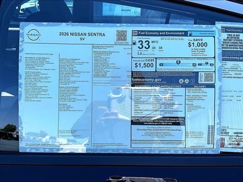 New 2026 Nissan Sentra SV FWD image 12