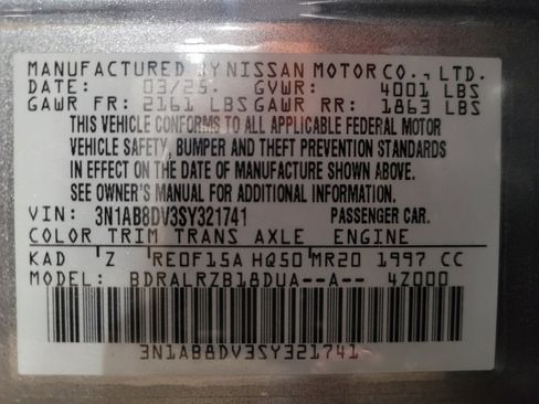 Used 2025 Nissan Sentra SR FWD image 33