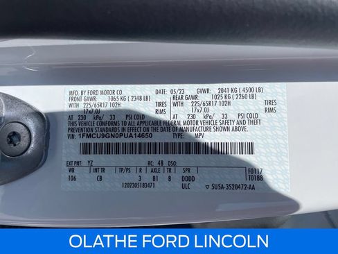 Used 2023 Ford Escape Active AWD/4WD image 20