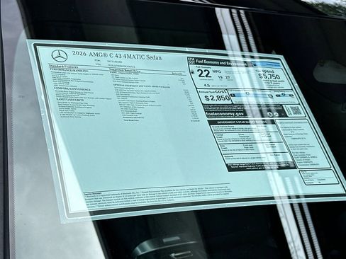 New 2026 Mercedes-Benz C 43 AMG 4MATIC Sedan image 29