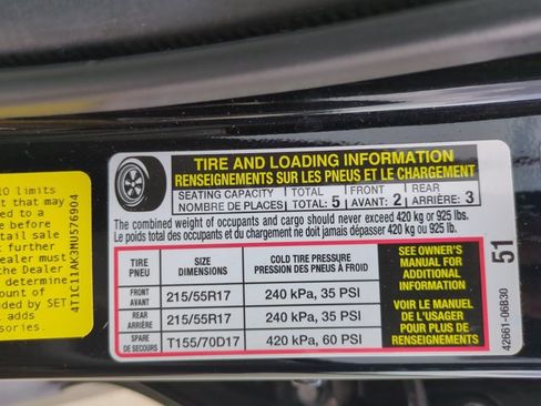 Used 2021 Toyota Camry LE FWD image 14