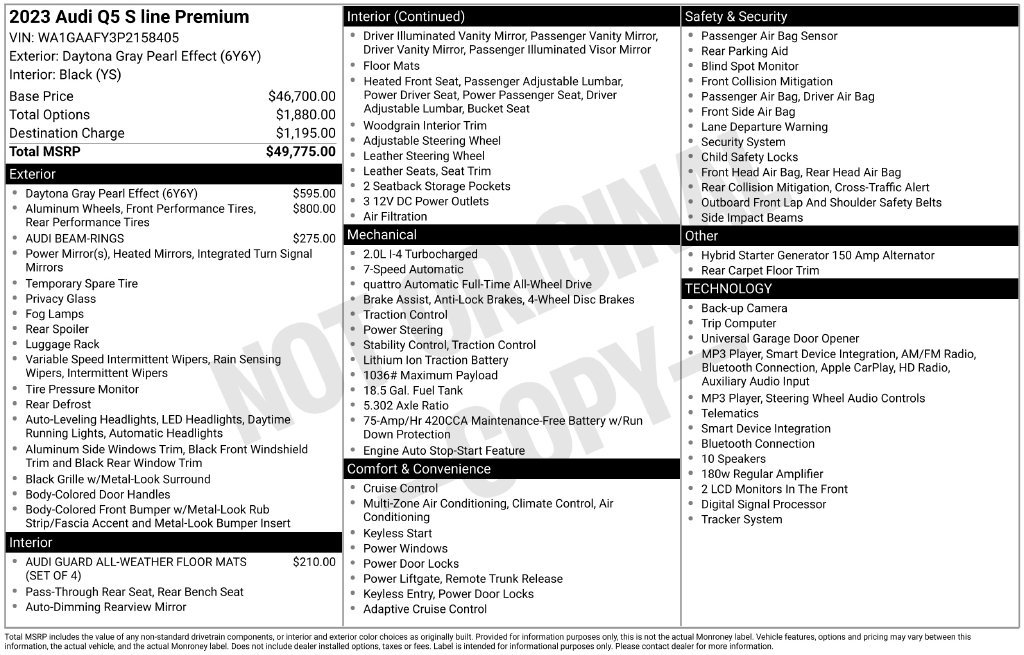 Certified 2023 Audi Q5 2.0T Premium AWD/4WD image 43