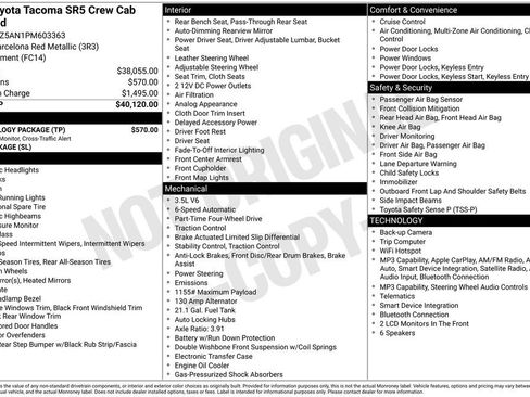 Used 2023 Toyota Tacoma SR5 w/ Technology Package AWD/4WD image 28