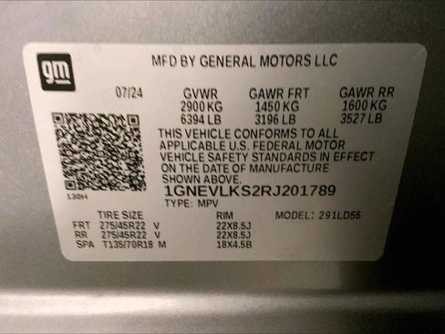 Used 2024 Chevrolet Traverse RS w/ LPO, Floor Liner Package AWD/4WD image 33