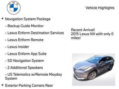 Used 2015 Lexus NX 200t F Sport w/ Navigation System Package FWD image 4