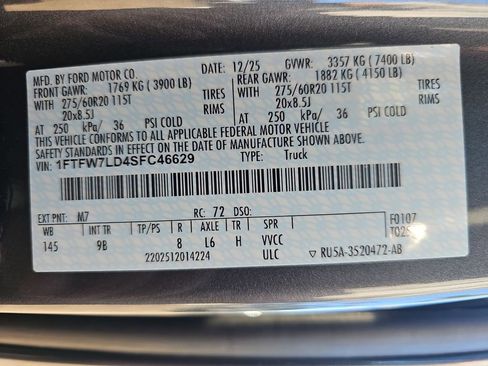 New 2025 Ford F150 Platinum w/ Equipment Group 702A High image 42