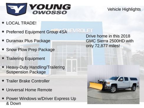 Certified 2018 GMC Sierra 2500 SLT w/ Duramax Plus Package image 8