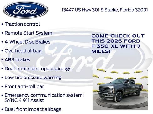 New 2026 Ford F350 XL w/ STX Appearance Package image 30