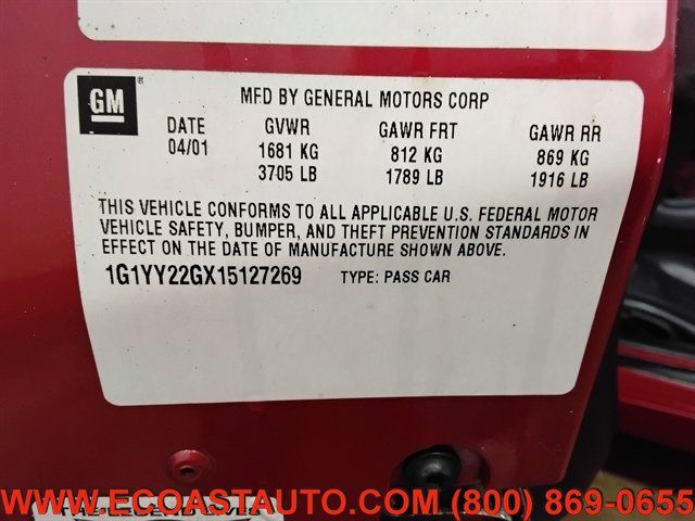 Used 2001 Chevrolet Corvette Coupe w/ Preferred Equipment Group2 RWD image 21