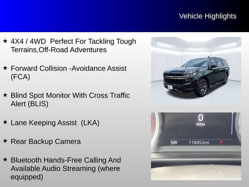 Used 2021 Chevrolet Tahoe Z71 w/ Z71 Off-Road Package AWD/4WD image 4