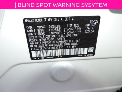Used 2022 Honda HR-V EX image 13