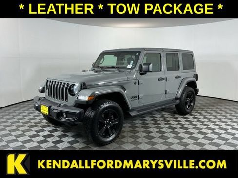 Used 2021 Jeep Wrangler Unlimited Sahara AWD/4WD image 1