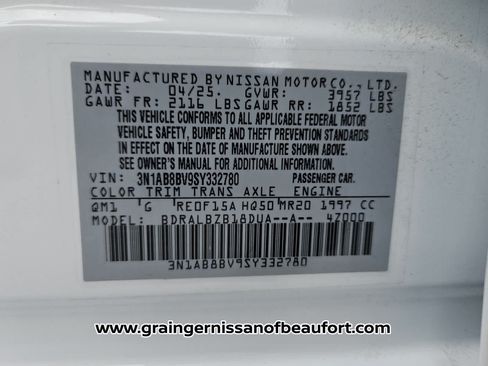Used 2025 Nissan Sentra S FWD image 7