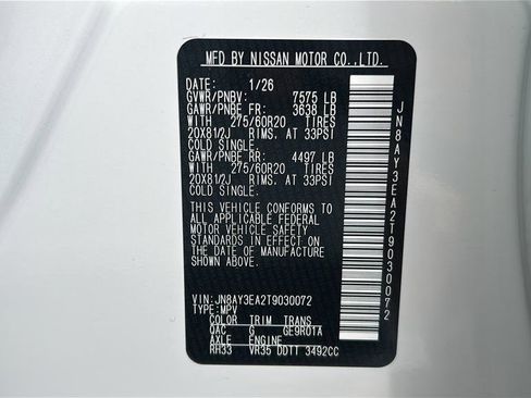 New 2026 Nissan Armada Platinum RWD image 37