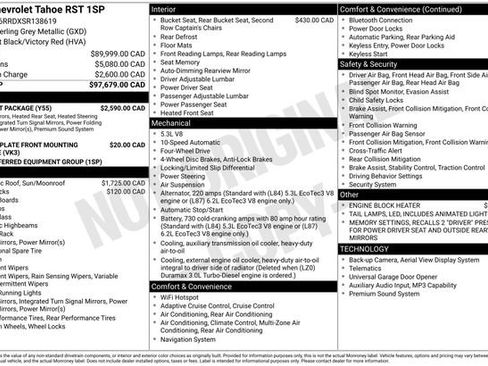 Used 2025 Chevrolet Tahoe RST w/ Comfort Package image 20