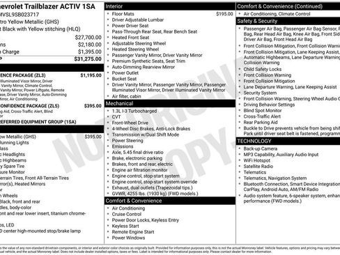 Used 2025 Chevrolet TrailBlazer ACTIV w/ Convenience Package image 6