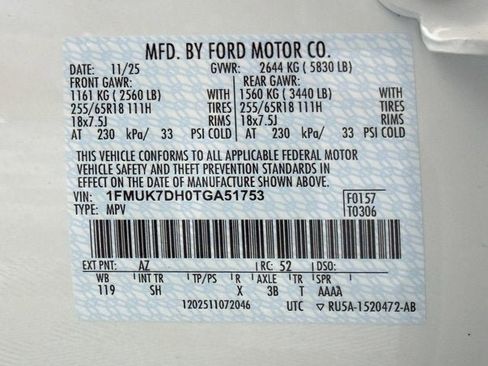 New 2026 Ford Explorer Active w/ Active Comfort Package RWD image 16