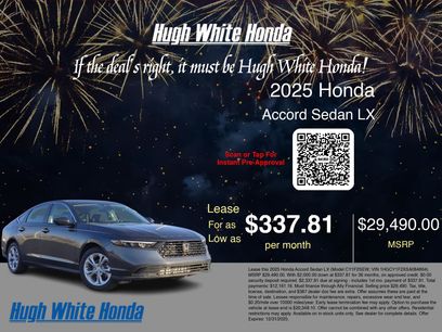 New 2025 Honda Accord LX