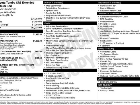 Used 2017 Toyota Tundra SR5 w/ TRD Off Road Package image 38