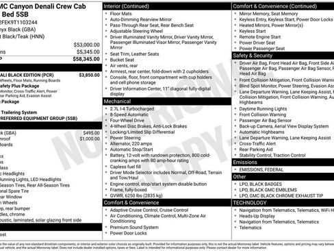 New 2026 GMC Canyon Denali w/ LPO, Denali Black Edition image 41