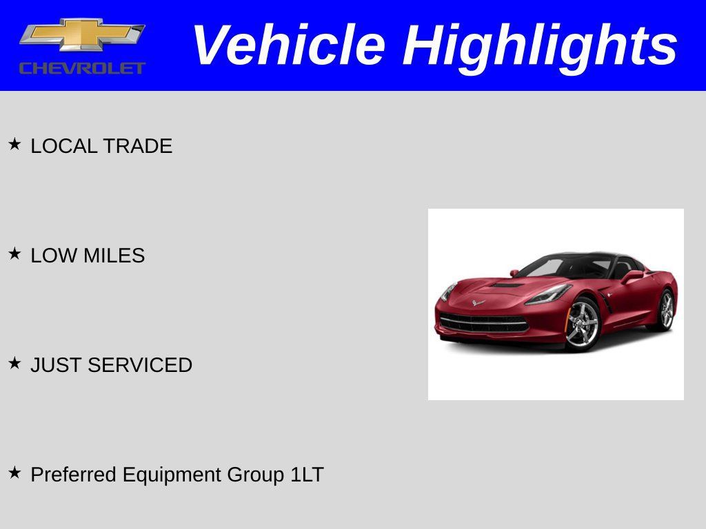 Used 2015 Chevrolet Corvette Stingray Coupe RWD image 2