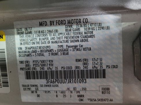 Used 2018 Ford Fusion S image 33