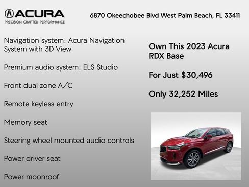 Certified 2023 Acura RDX FWD w/ Technology Package image 7