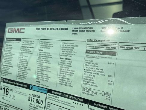 New 2026 GMC Yukon XL AT4 Ultimate image 3