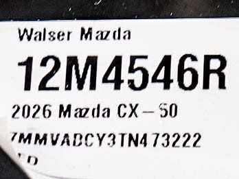 Used 2026 MAZDA CX-50 AWD 2.5 S w/ Cargo Package image 30