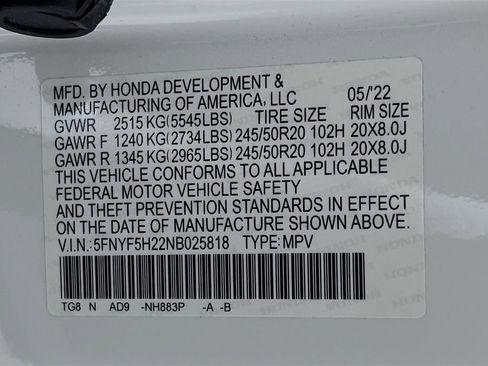 Used 2022 Honda Pilot Special Edition image 12