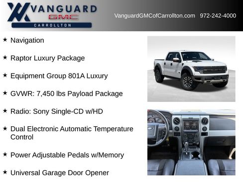 Used 2014 Ford F150 Raptor w/ Equipment Group 801A Luxury AWD/4WD image 6