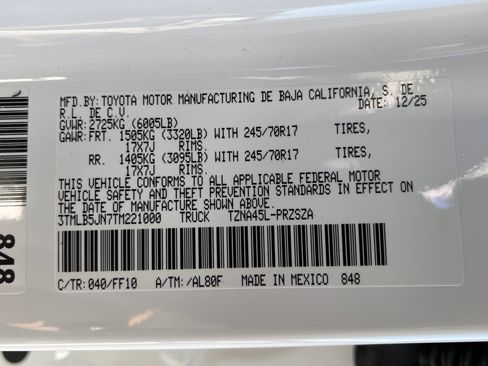 New 2026 Toyota Tacoma SR5 image 22